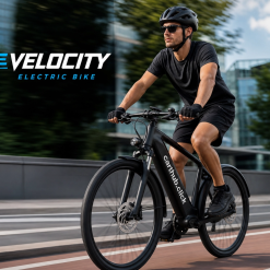 Velocity Electric Bike Rider